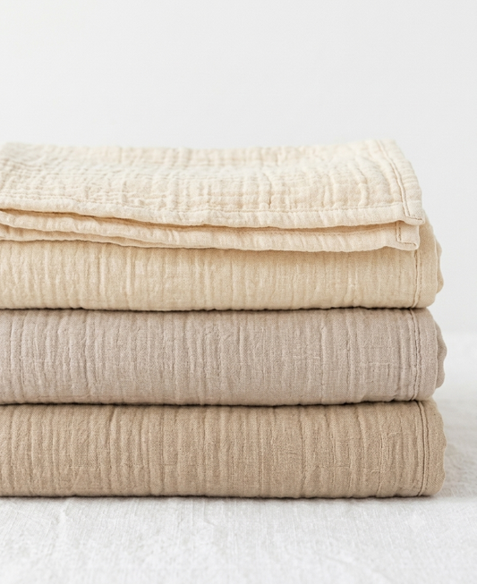 Premium Soft Muslin Swaddle Blankets (Set of 3)